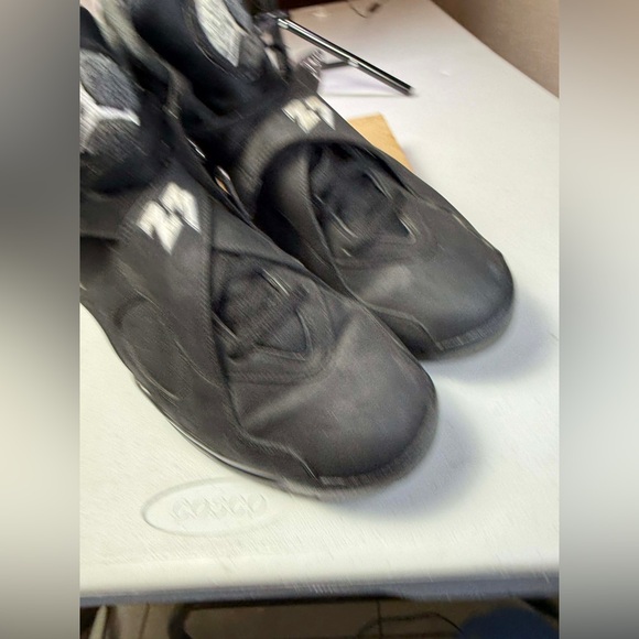 Size 12 - Air Jordan 8 Retro 2015 Chrome Black Grey Suede (305381-003) - Picture 10 of 16